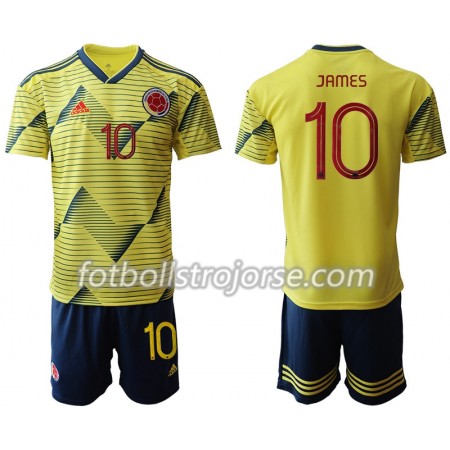 Colombia Matchtröjor JAMES 10 Barn Hemma Fotbollströja Copa América 2019 Colombia Matchtröjor JAMES 10 Barn Hemma Fotbollströja Copa América 2019